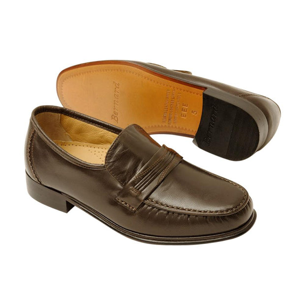 Clint Traditional Mens Leather Moccasin Slip on Shoe